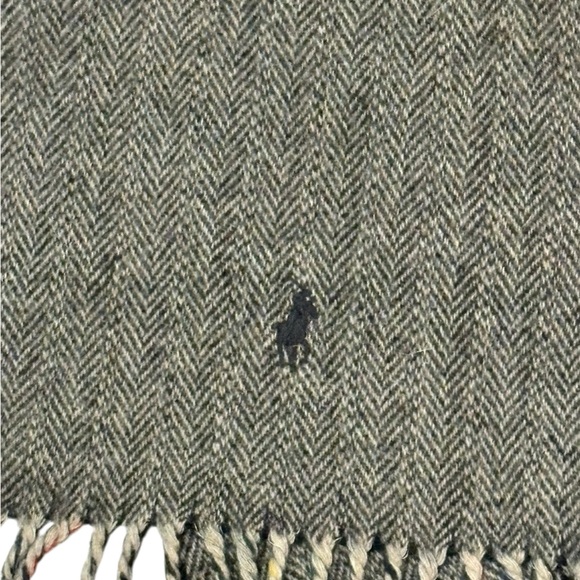 Polo by Ralph Lauren Reversible Plaid Tartan Wool Scarf - Picture 4 of 7